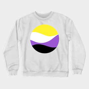 Nonbinary Waves Circle Crewneck Sweatshirt